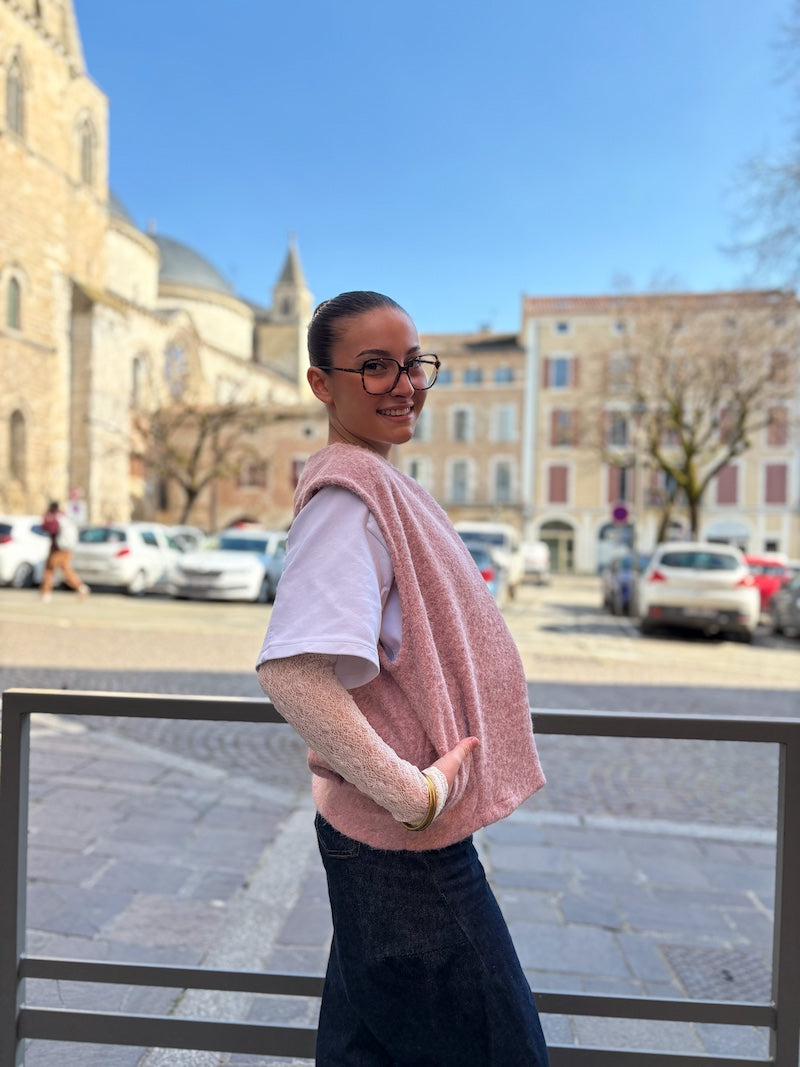 Gilet sans manches duveteux - Tendance et moderne