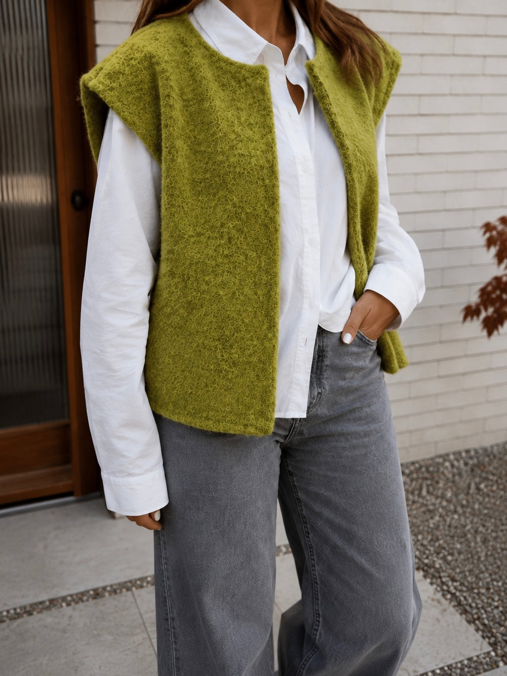 gilet duveteux sans manches