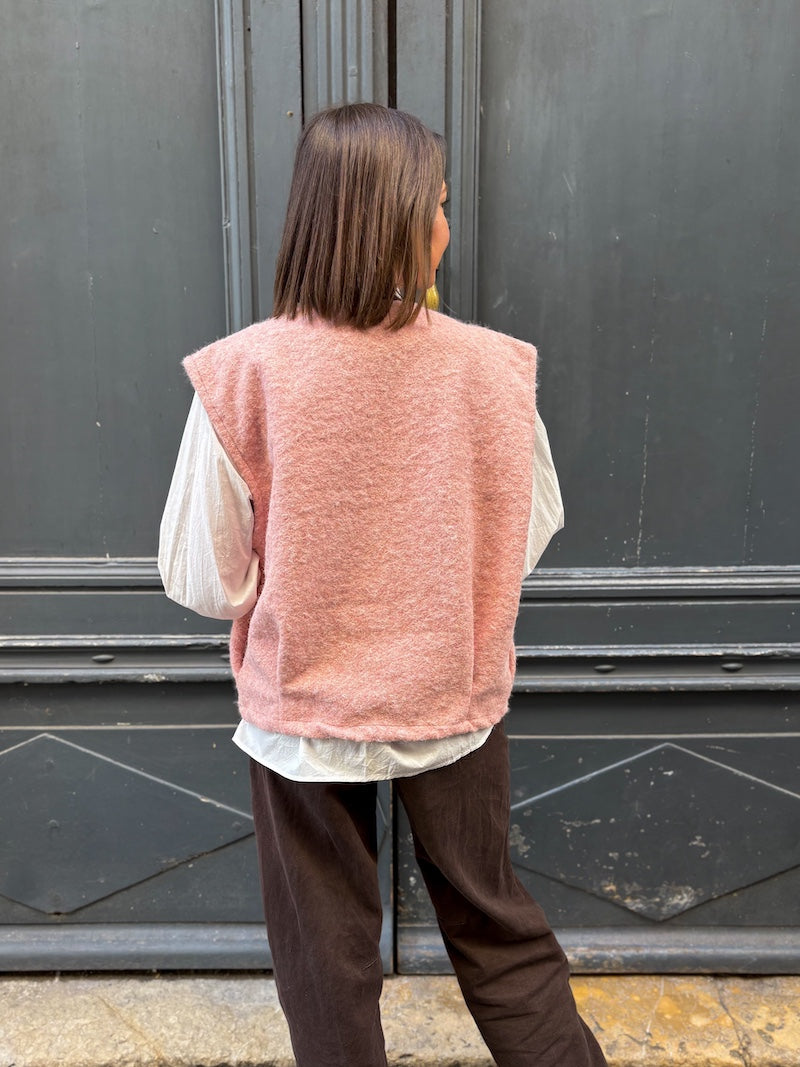 Gilet sans manches duveteux - Tendance et moderne