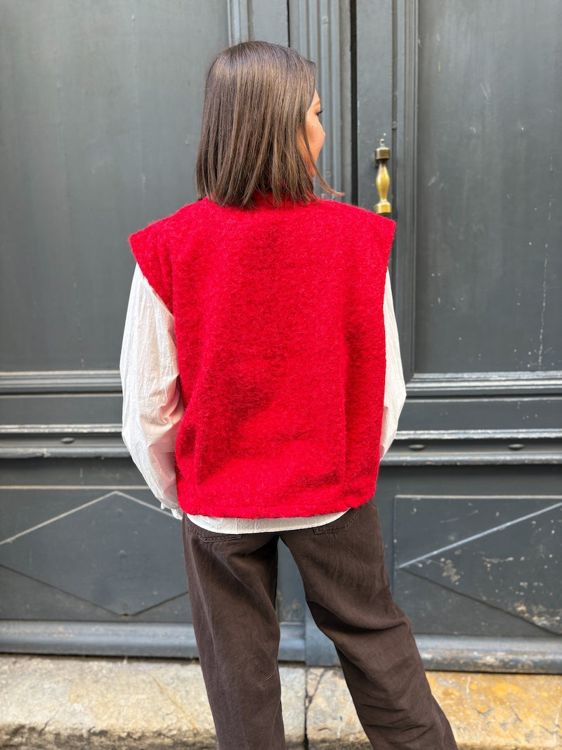 Gilet sans manches duveteux - Tendance et moderne
