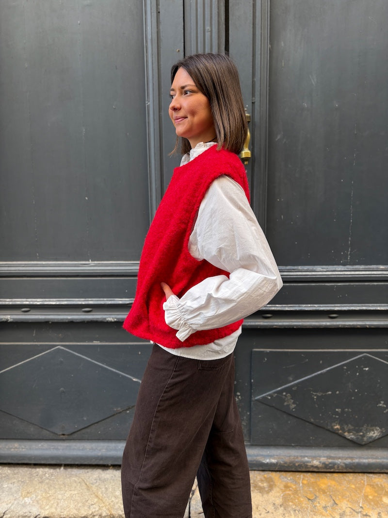 Gilet sans manches duveteux - Tendance et moderne