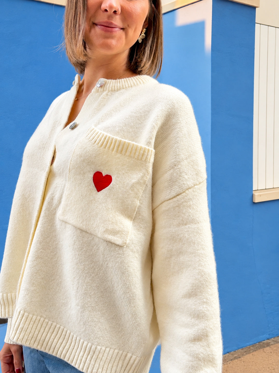 gilet coeur tendance pour femme