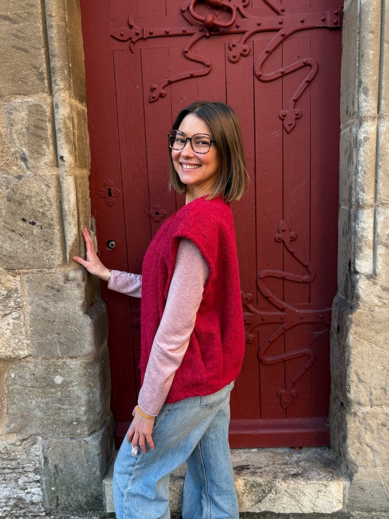 Gilet sans manches duveteux - Tendance et moderne