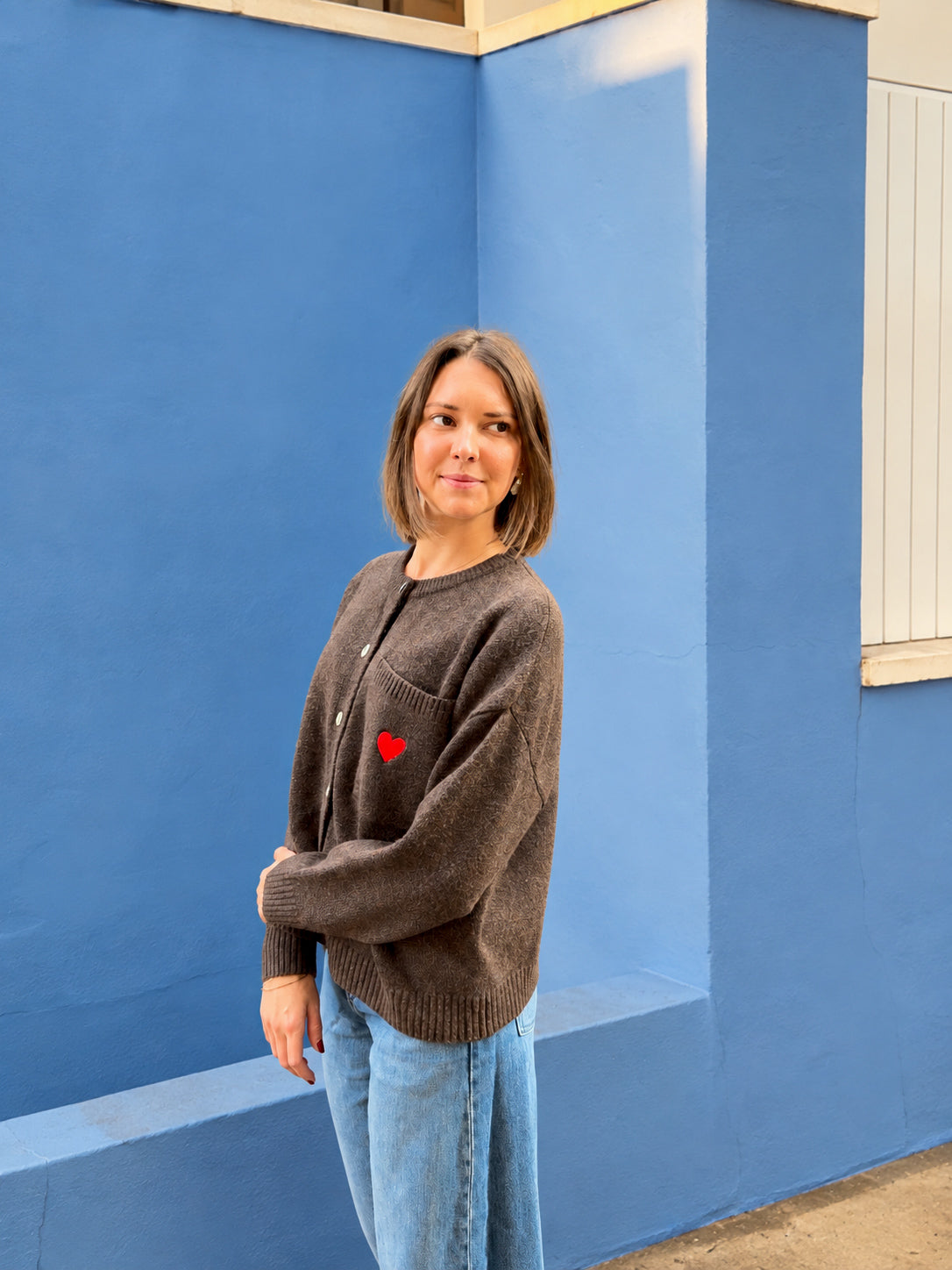 gilet à coeur tendance pour femme
