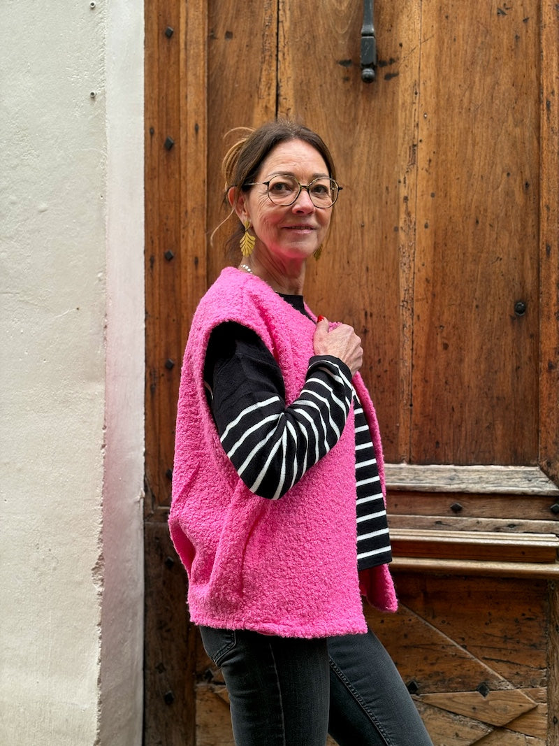 Gilet sans manches duveteux - Tendance et moderne