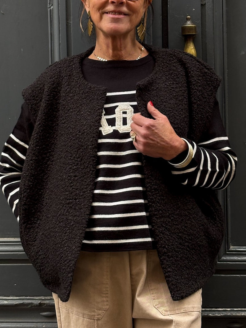 Gilet sans manches duveteux - Tendance et moderne