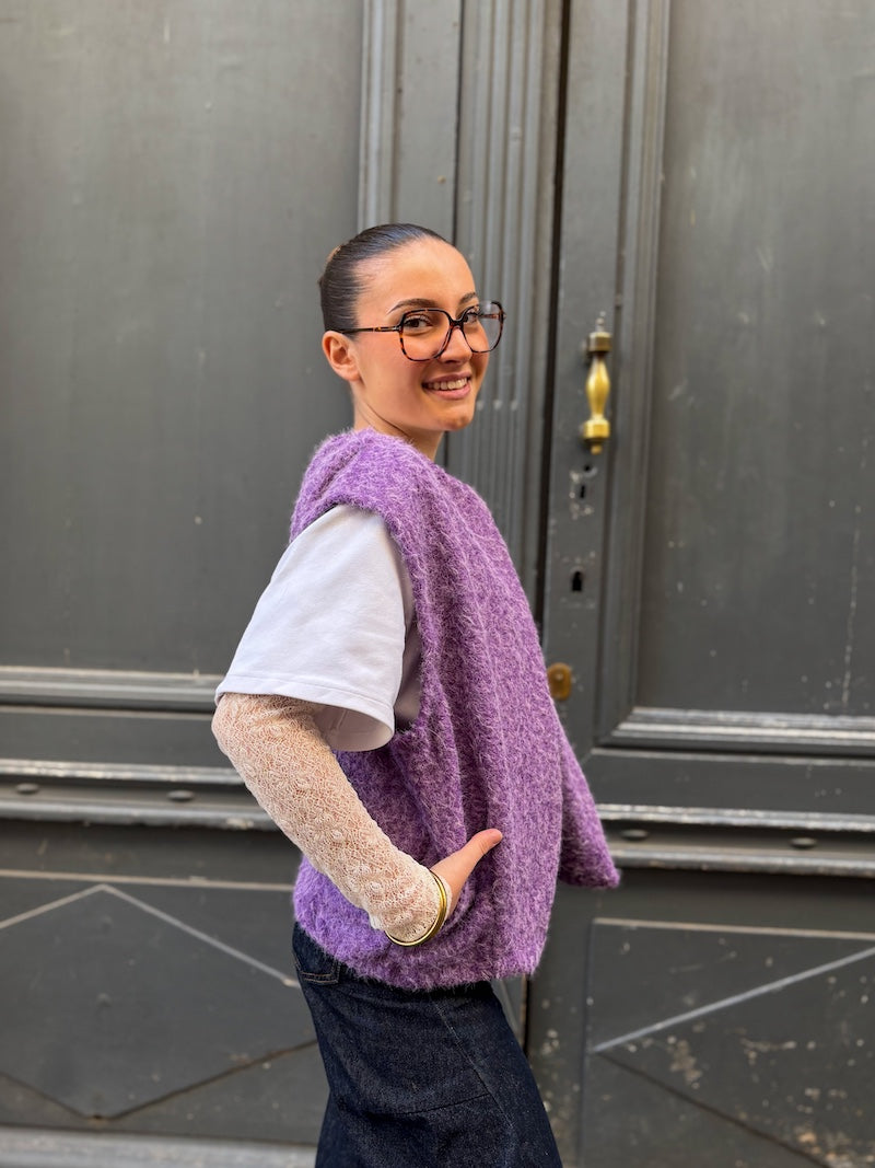 Gilet sans manches duveteux - Tendance et moderne
