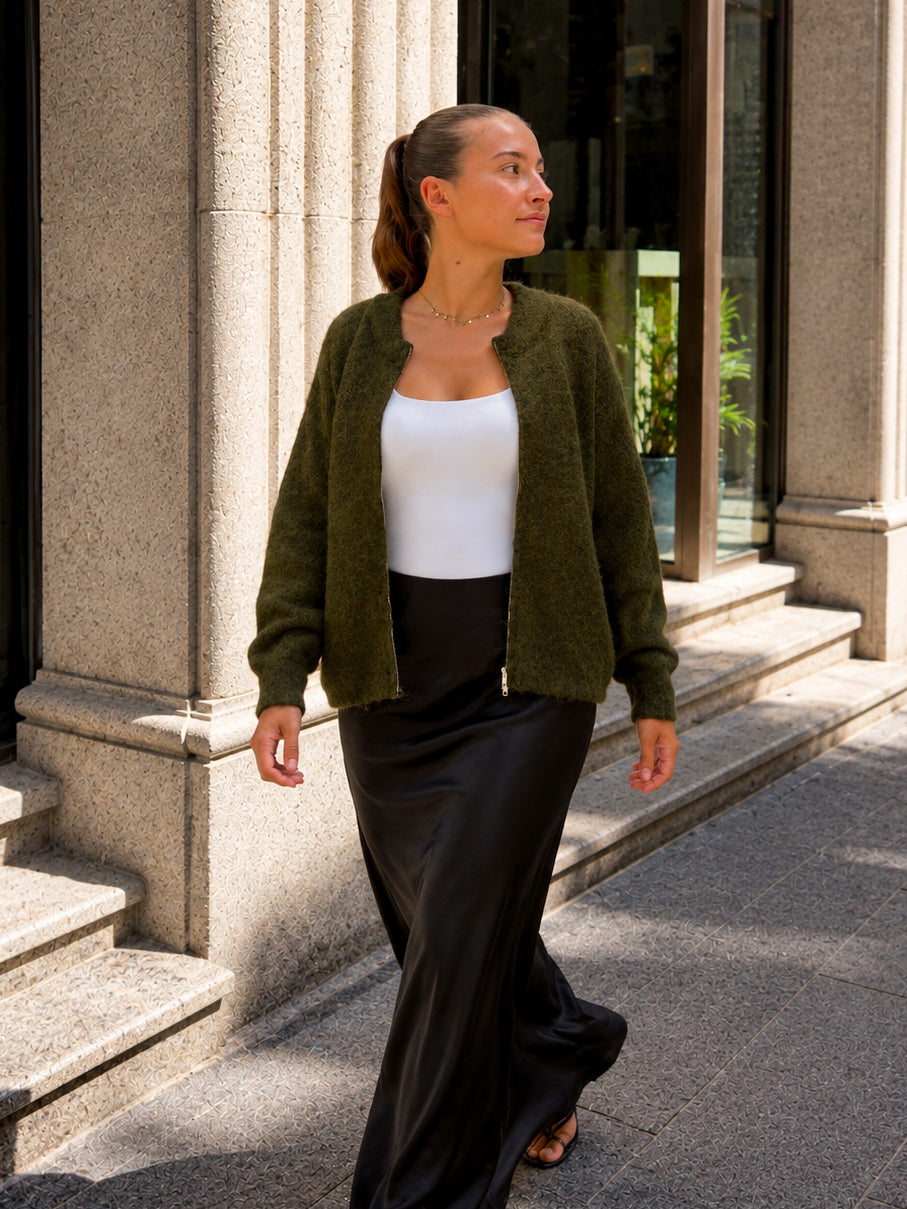 gilet zippé pour femme