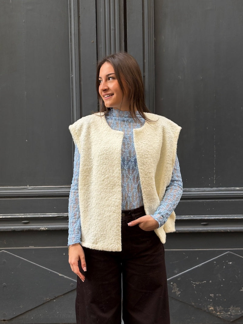 Top manches longue en dentelle