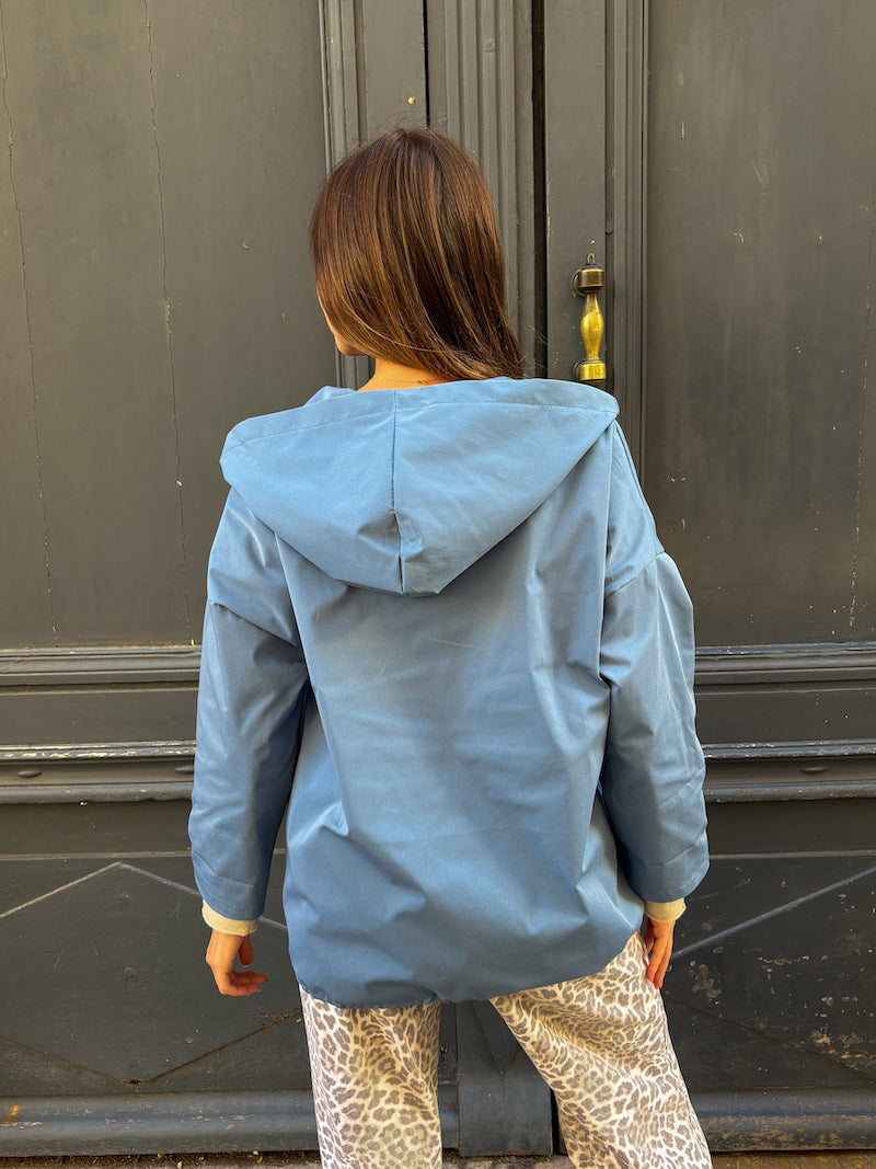 Veste de pluie/imperméable bleu