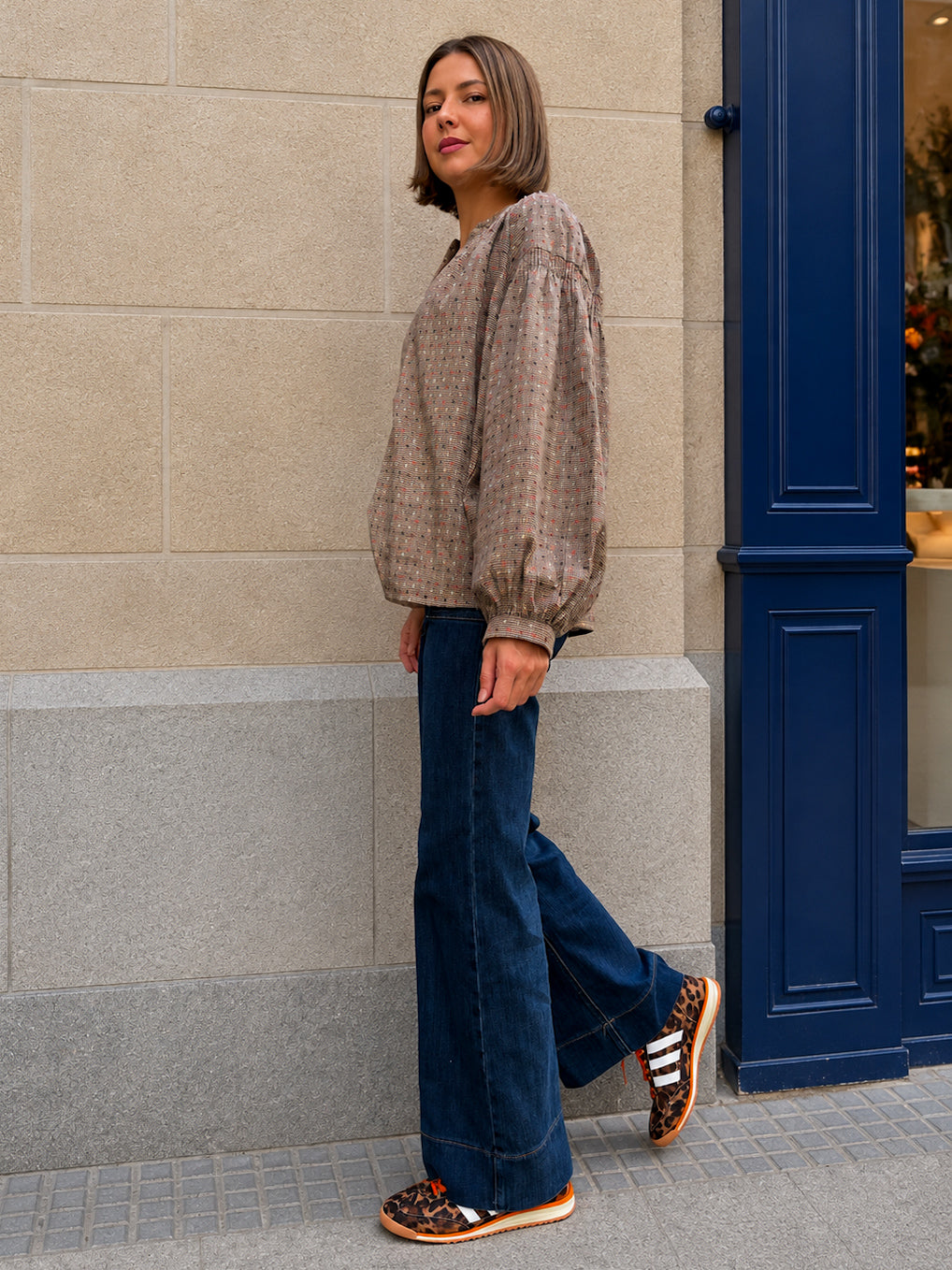 Jean large bleu wide leg - Maison Onado
