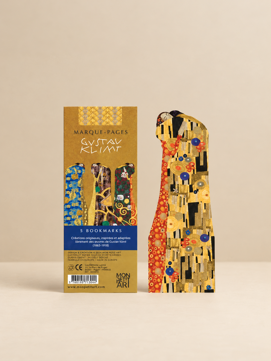 Marque-pages Klimt, Le Baiser