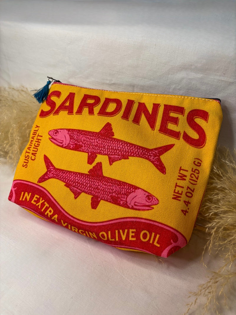 Pochette Sardine jaune et rouge
