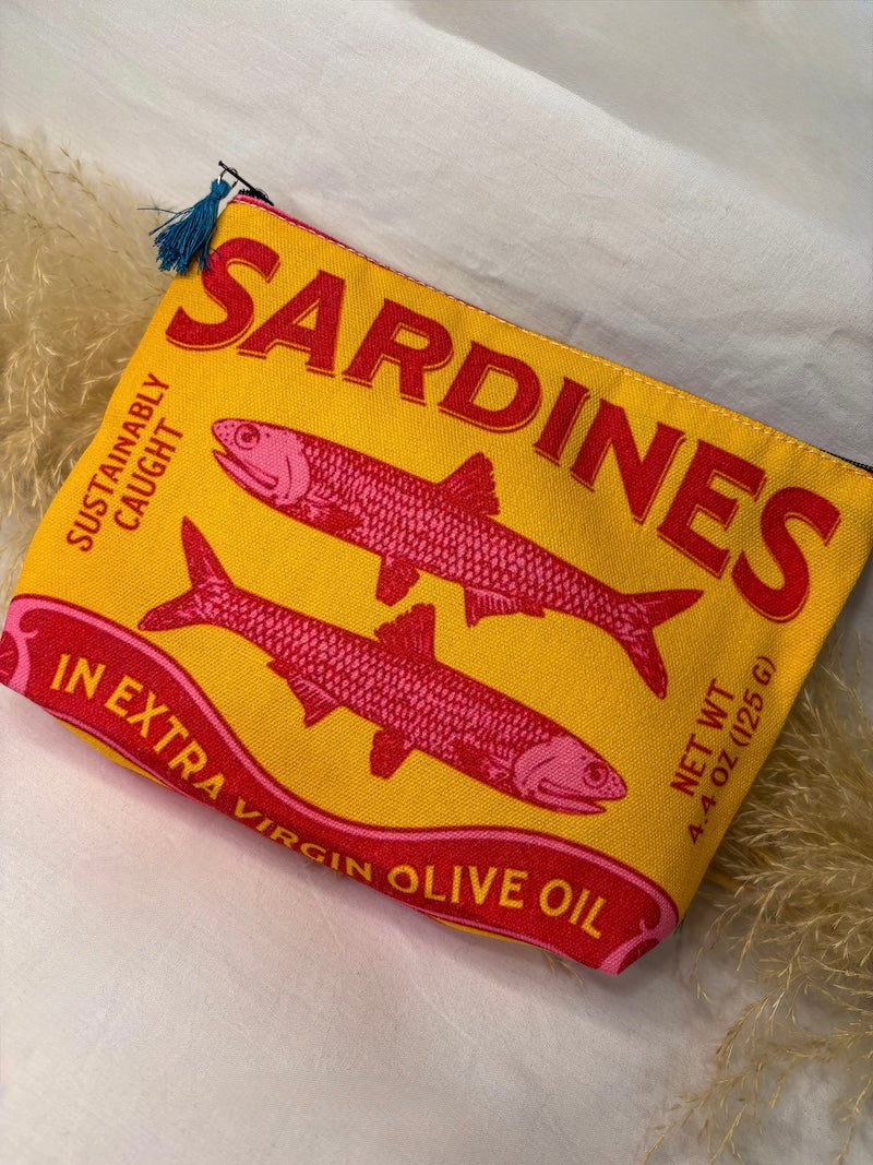 Pochette Sardine jaune et rouge