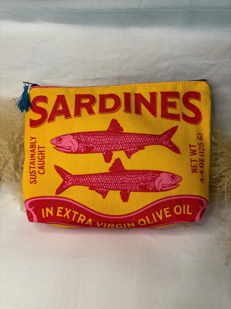 Pochette Sardine jaune et rouge