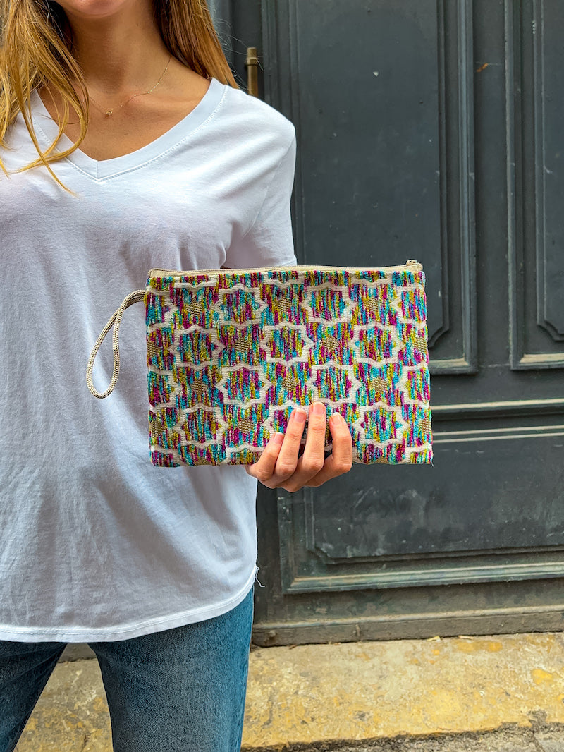 Pochette marocaine multicolore