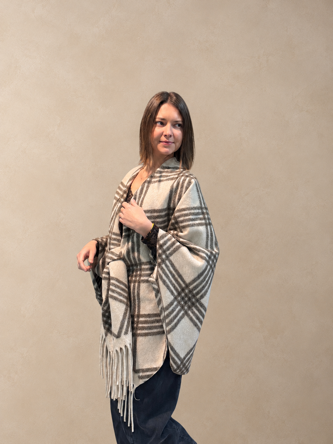 Poncho cape tendance femme bohème