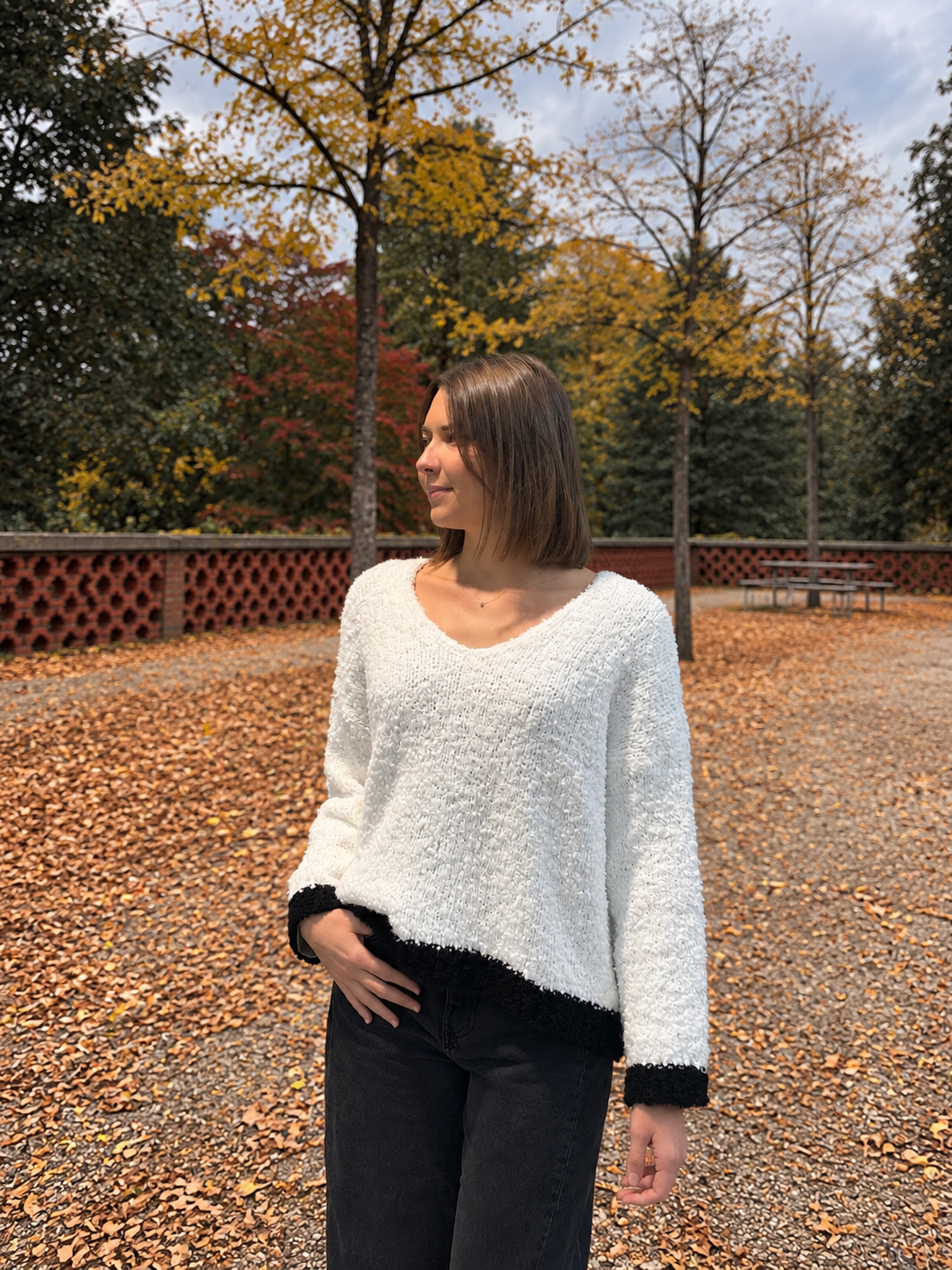 Pull bohème chic en laine tendance
