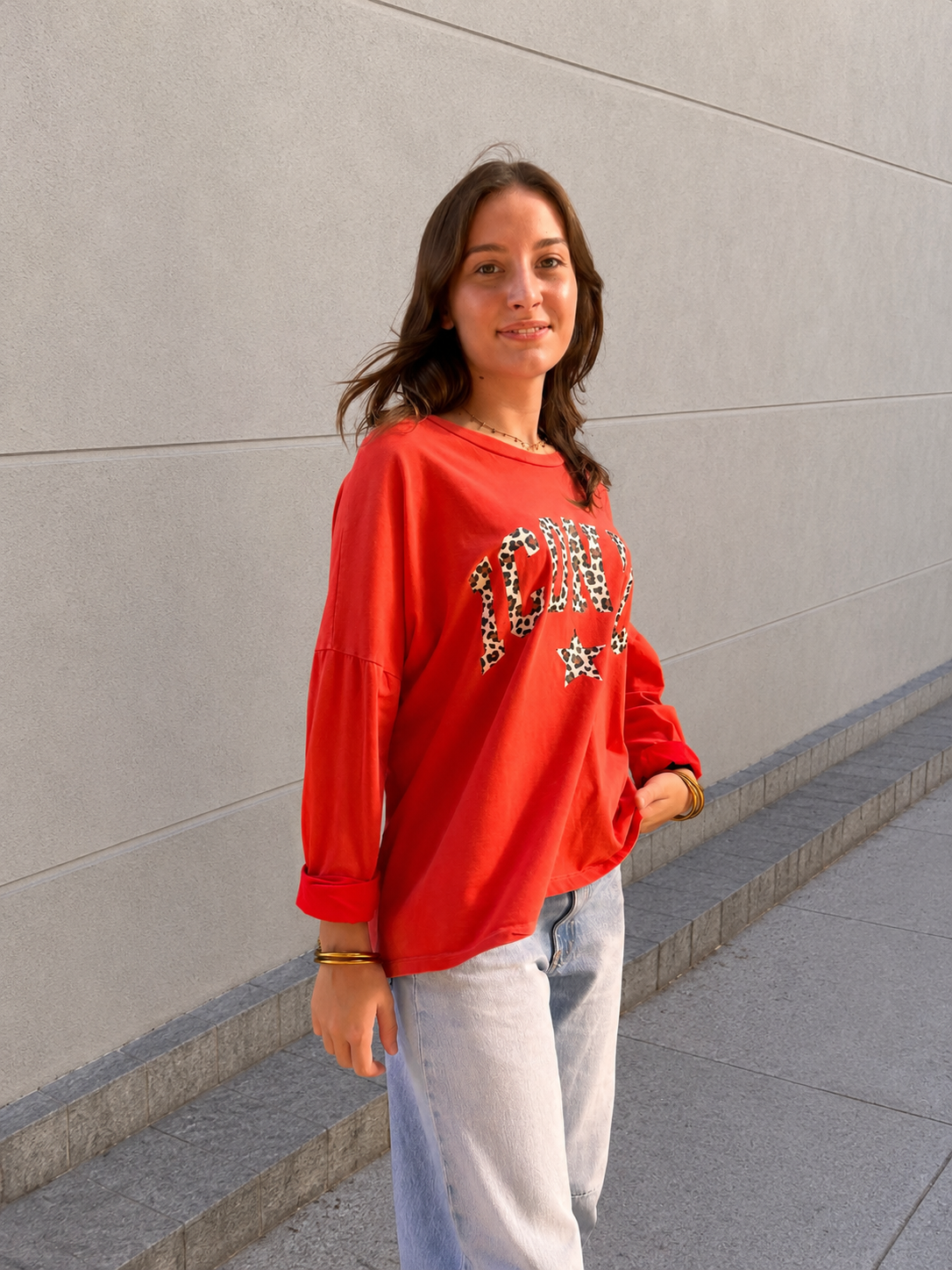 t-shirt manches longues iconic tendance mi saison pour femme