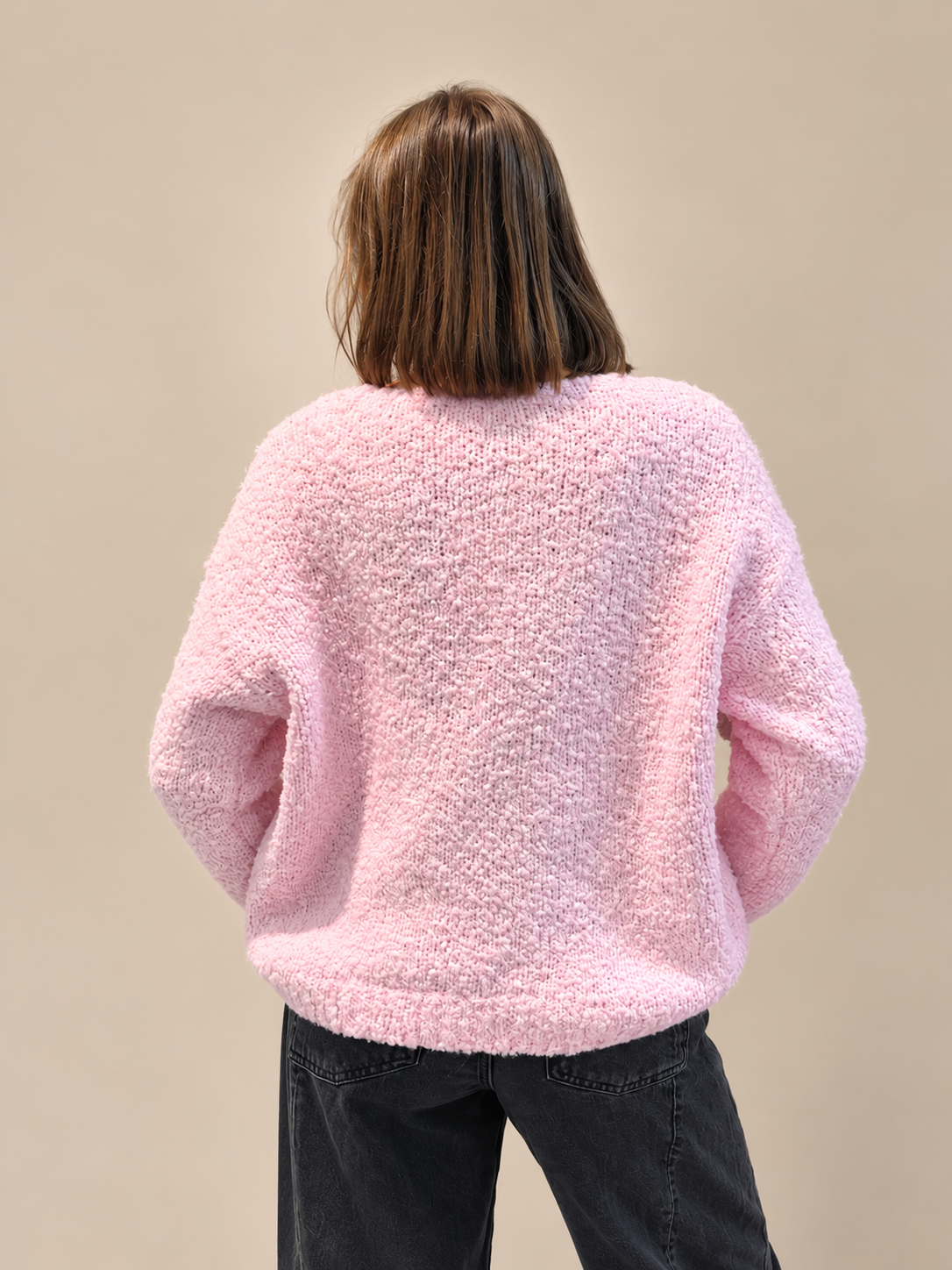 Pull en maille oversize étoile