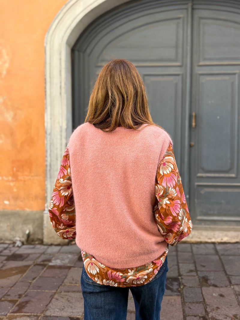Pull sans manches en laine tendance pour femme