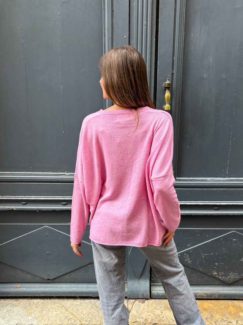 Pull rose en cachemire Banditas from Marseille - Ganache