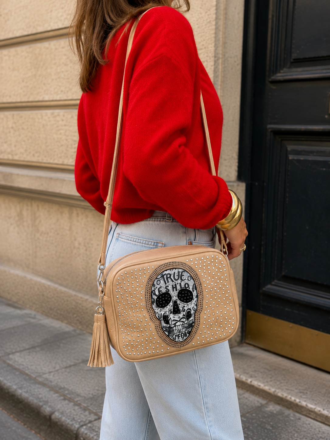 sac tête de mort rock pour femme tendance