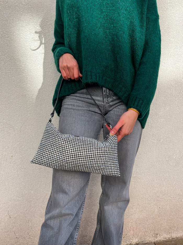 Sac à main à strass tendance