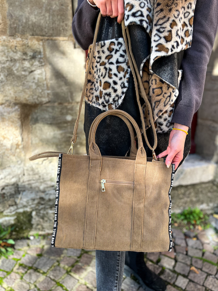 Sac the tote bag marron