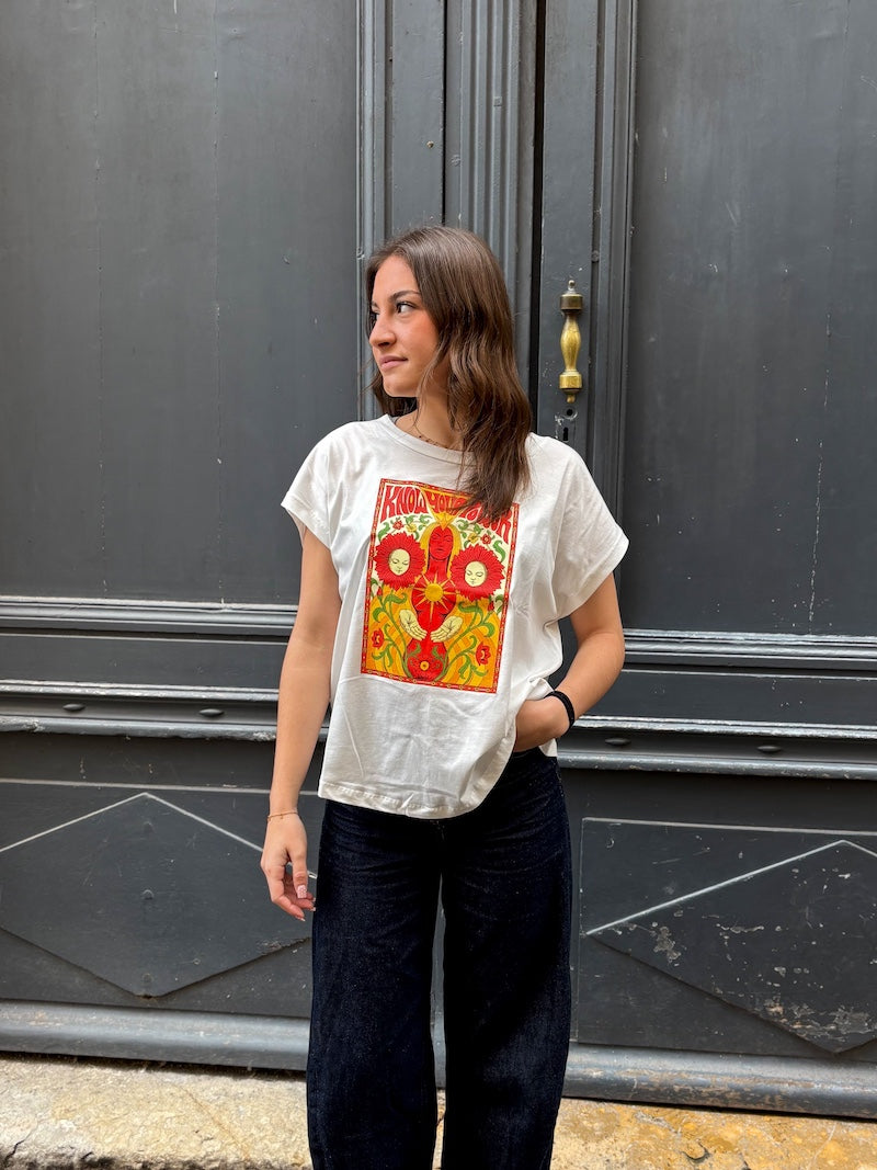 T-shirt carte de Tarot "The Feminist" en coton recyclé - Love by MD