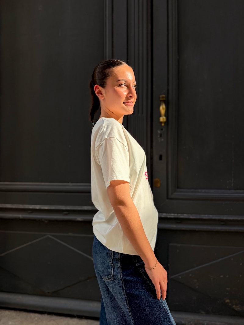 T-shirt oversize femme bohème Soleil