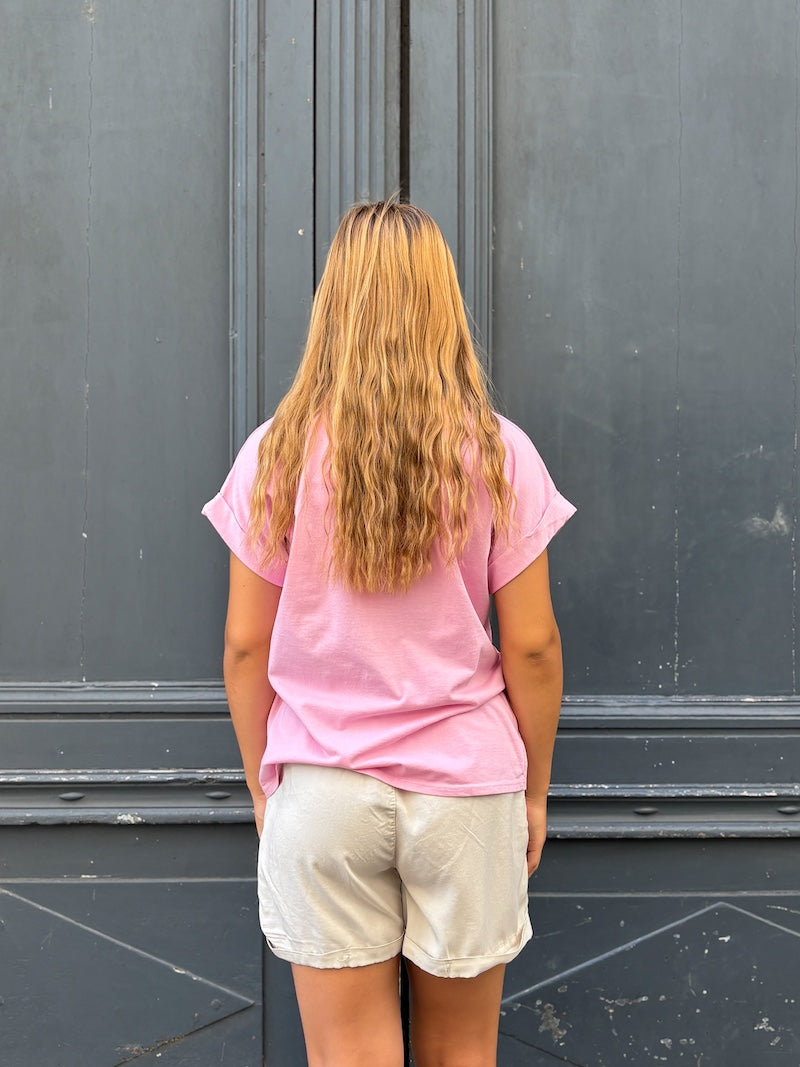 T-shirt pour femme Iconic rose