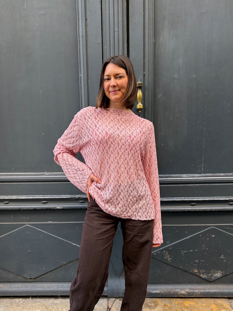 Top en dentelle tendance