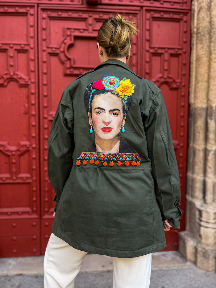 veste militaire tendance frida kahlo