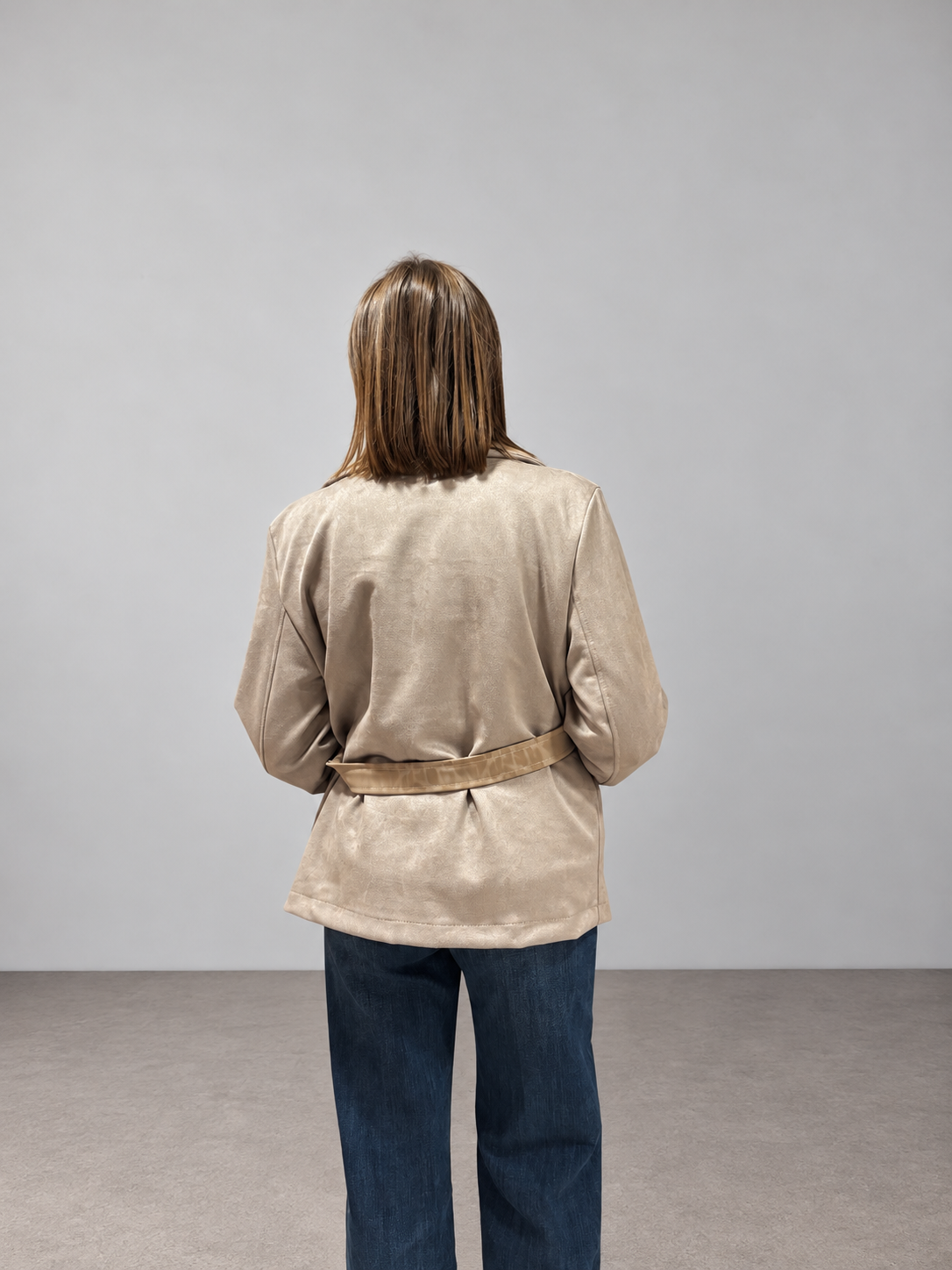 Veste blazer col léopard tendance pour femme