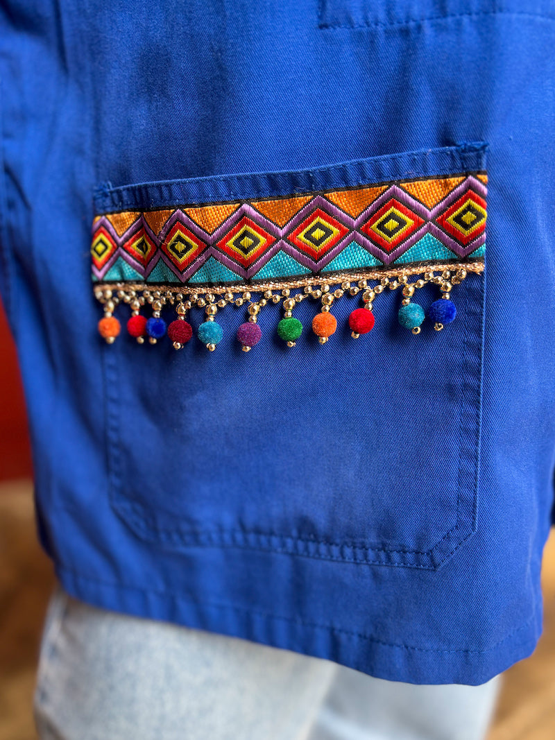 veste pour femme originale brodée et customisée