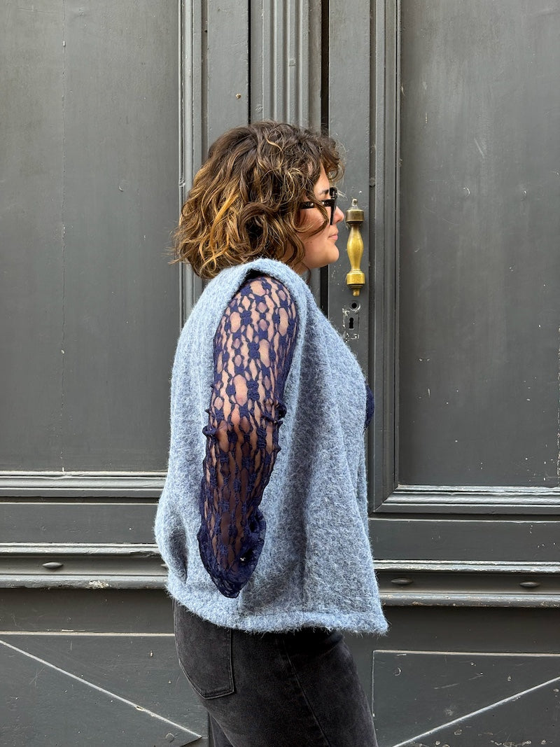 Gilet sans manches duveteux - Tendance et moderne