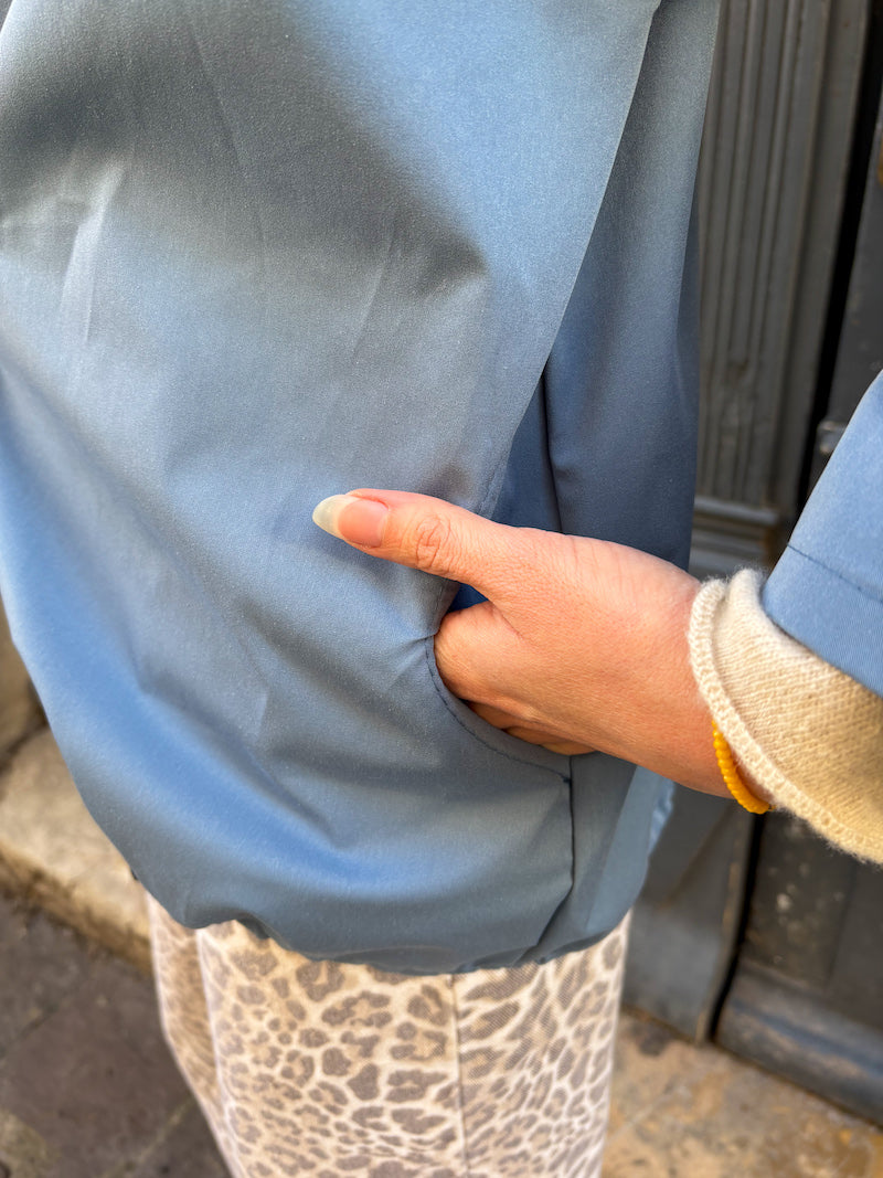 Veste de pluie/imperméable bleu