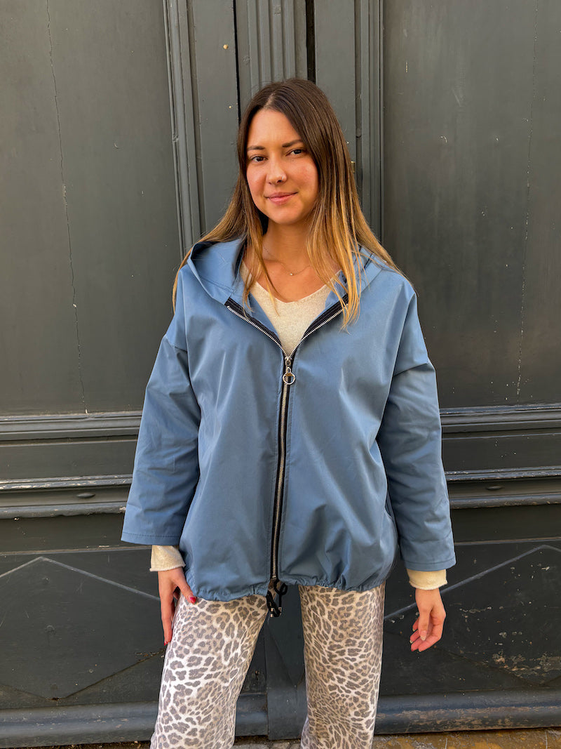 Veste de pluie/imperméable bleu