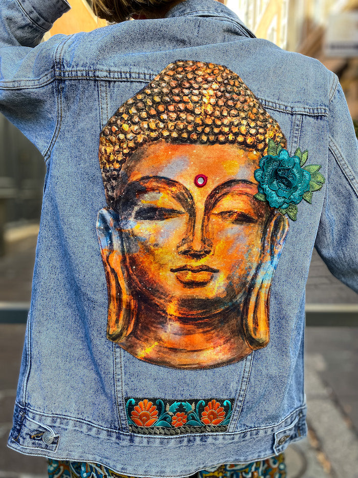 Veste en jean oversize Bouddha