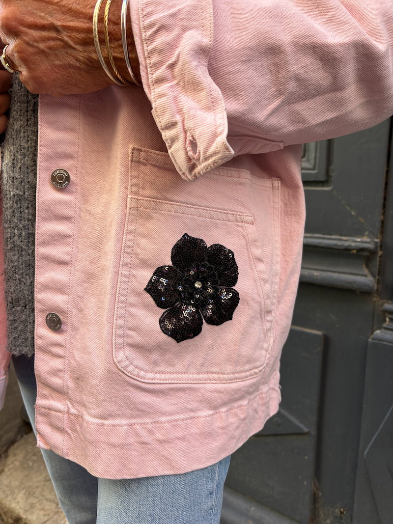 Veste rose oversize fait main Marilyn Monroe