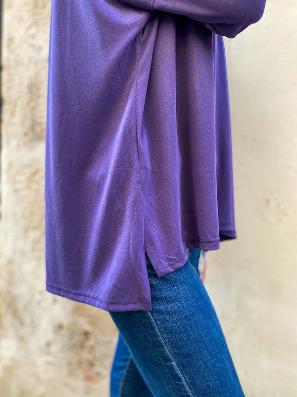 Tee-shirt manches longues violet Fotinia Banditas from Marseille
