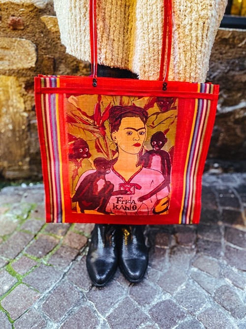 Sac mexicain imprimé Frida kahlo - Sac à main